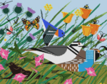 Charley Harper Needlepoint - Once There was a Field